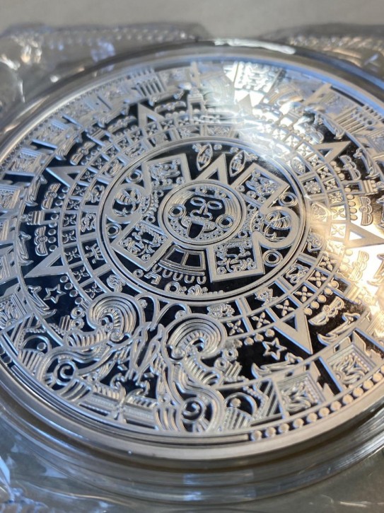 5 oz Silber Prooflike Samoa Aztec Calendar 2021 in Kapsel - max 1.000