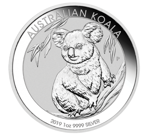 1 oz Silber Koala div. Jahre in Kapsel (diff.besteuert nach §25a UStG)