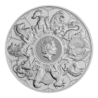 10 oz Silber Royal Mint / Queen's Beast "Completer" in Kapsel