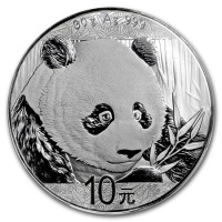 30 Gramm Silber China Panda 2018 in Kapsel