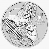1 oz Silber Perth Mint " Lunar Maus III 2020" in Kapsel - max. Auflage 300.000