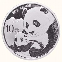 30 Gramm Silber China Panda 2019