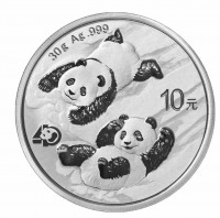 30 Gramm Silber China Panda 2022