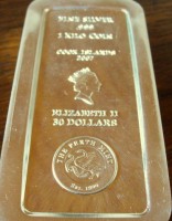 1 Kilogramm / 1000 Gramm Silber Münzbarren