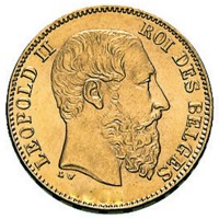 20 Francs Belgien div Jahre ( 5,81 Gramm Gold fein )