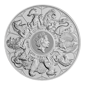10 oz Silber Royal Mint / Queen's Beast diverse Motive in Kapsel, gute Qualität (diff-best.§25a UStG)