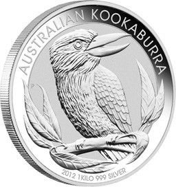 1 Kilogramm / 1000 Gramm Silber Kookaburra div. Jahrgang (diff-best.§25a UStG)