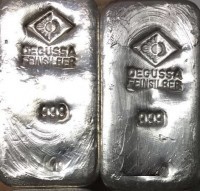 1 Kilogramm / 1000 Gramm Silber ältere Barren / MIX / ggf. angelaufen