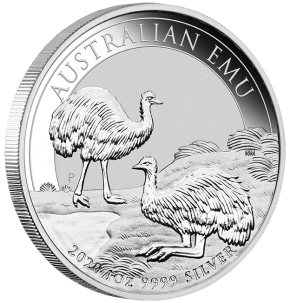 1 oz Silber Perth Mint Emu div. Jahre und gute Qualität ab 2018 bis aktuell (diff-best.§25a UStG)