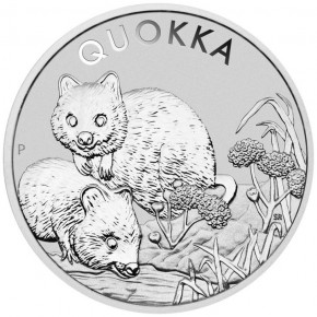 1 oz Silber Australien Perth Mint "Quokka" - diverse Jahre und Motive / gute Qualität / in Kapsel (diff-best.§25a UStG)