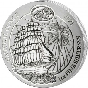 1 oz Silber Ruanda Nautical Series - diverse Jahre und Motive / gute Qualität / in Kapsel (diff-best.§25a UStG)